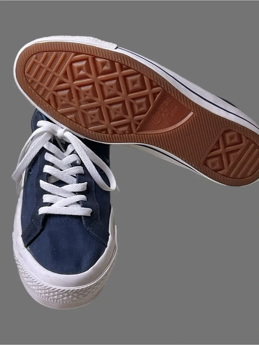 Converse Con One Star Ox Navy Canvas Monochromatic Tonal Blue 153708C M 10/W 12
